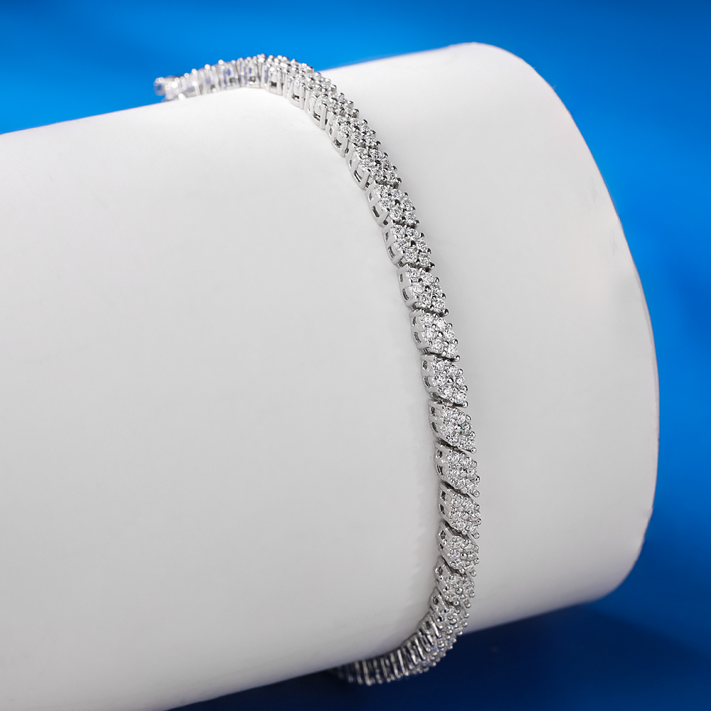 Table Tennis Daily - Bracelet de tennis en moissanite taillée