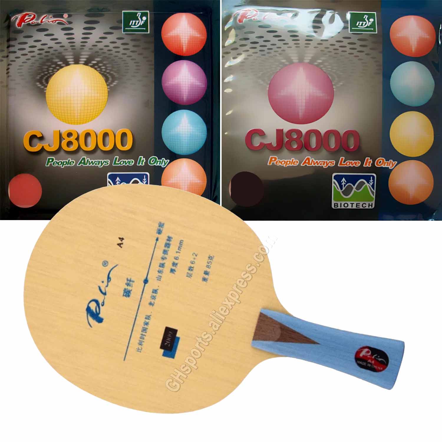 Table Tennis Grip Types - Raquette Pro Combo Palio A4 A