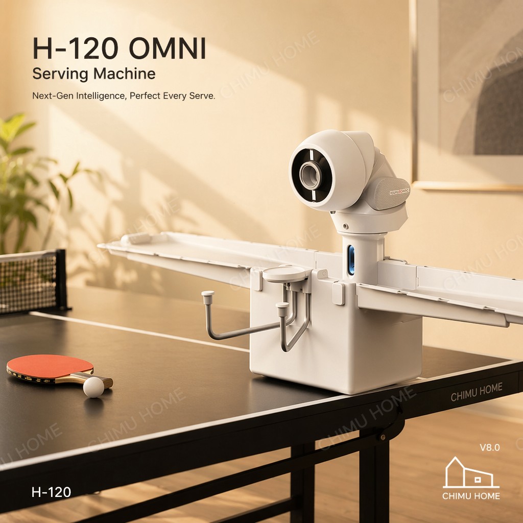 Table Tennis Machine - 【CHIMU HOME】Machine de service de tennis