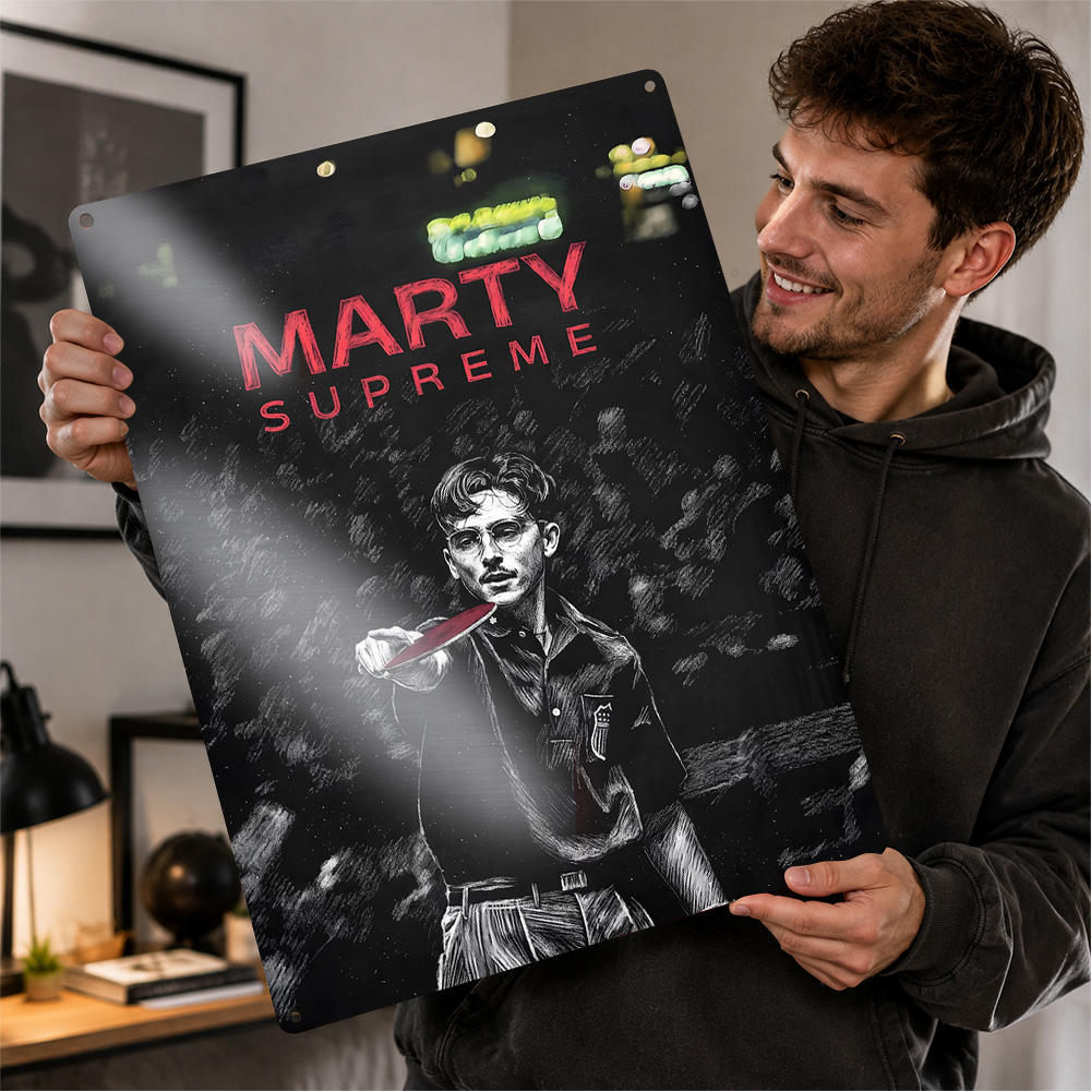 Affiche en aluminium personnal - Table Tennis Marty Supreme avis et prix